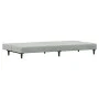 Zweiplätziges Schlafsofa mit Hocker aus hellem grauen Samtstoff. von vidaXL, Sofas - Ref: Foro24-3216231, Preis: 282,68 €, Ra...