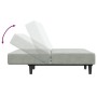 Sofá cama de 2 plazas con taburete terciopelo gris claro by vidaXL, Sofas - Ref: Foro24-3216231, Price: 286,29 €, Discount: %