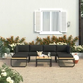 4-piece corner sofa set with WPC aluminum cushions by vidaXL, Outdoor sofas - Ref: Foro24-48654, Price: 457,27 €, Discount: %