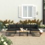 4-teiliges Ecksofa-Set mit WPC-Aluminiumkissen von vidaXL, Outdoor-Sofas - Ref: Foro24-48654, Preis: 463,02 €, Rabatt: %