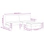 Sofá cama de 2 plazas con taburete terciopelo gris claro by vidaXL, Sofas - Ref: Foro24-3216231, Price: 286,29 €, Discount: %