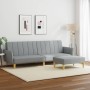 Sofá cama de 2 plazas con taburete tela gris claro by vidaXL, Sofas - Ref: Foro24-3216246, Price: 319,38 €, Discount: %