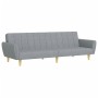 Zweiplätziges Schlafsofa mit Hocker, hellgraues Stoffpolster. von vidaXL, Sofas - Ref: Foro24-3216246, Preis: 319,38 €, Rabat...
