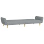 Sofá cama de 2 plazas con taburete tela gris claro by vidaXL, Sofas - Ref: Foro24-3216246, Price: 319,38 €, Discount: %