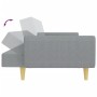 Sofá cama de 2 plazas con taburete tela gris claro by vidaXL, Sofas - Ref: Foro24-3216246, Price: 319,38 €, Discount: %