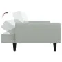 Sofá cama de 2 plazas con taburete terciopelo gris claro by vidaXL, Sofas - Ref: Foro24-3216250, Price: 314,67 €, Discount: %