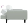 Sofá cama de 2 plazas con taburete terciopelo gris claro by vidaXL, Sofas - Ref: Foro24-3216250, Price: 321,06 €, Discount: %