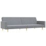 Sofá cama de 2 plazas con taburete tela gris claro by vidaXL, Sofas - Ref: Foro24-3216227, Price: 313,51 €, Discount: %