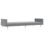 Sofá cama de 2 plazas con taburete tela gris claro de vidaXL, Sofás - Ref: Foro24-3216227, Precio: 328,01 €, Descuento: %