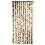 Dunkelbraune und beige Chenille-Fliegengittervorhang 56x200 cm. von vidaXL, Moskitonetze für Fenster - Ref: Foro24-377354, Pr...