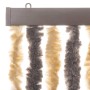 Dunkelbraune und beige Chenille-Fliegengittervorhang 56x200 cm. von vidaXL, Moskitonetze für Fenster - Ref: Foro24-377354, Pr...