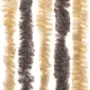 Cortina antimoscas chenilla marrón oscuro y beige 56x200 cm by vidaXL, Mosquito nets for windows - Ref: Foro24-377354, Price:...