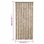 Dunkelbraune und beige Chenille-Fliegengittervorhang 56x200 cm. von vidaXL, Moskitonetze für Fenster - Ref: Foro24-377354, Pr...