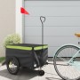 Remolque para bicicleta hierro negro y verde 30 kg de vidaXL, Remolques para bicicletas - Ref: Foro24-94102, Precio: 85,80 €,...