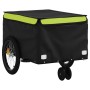 Remolque para bicicleta hierro negro y verde 30 kg