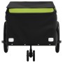 Remolque para bicicleta hierro negro y verde 30 kg