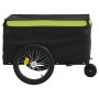 Remolque para bicicleta hierro negro y verde 30 kg