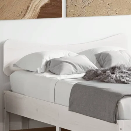 Cabecero de cama madera maciza de pino blanco 120 cm de vidaXL, Cabeceros y pies de cama - Ref: Foro24-844786, Precio: 43,62 ...