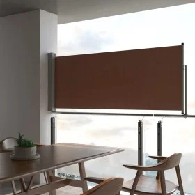 Toldo lateral retráctil de jardín marrón 100x300 cm de vidaXL, Sombrillas - Ref: Foro24-48340, Precio: 61,14 €, Descuento: %