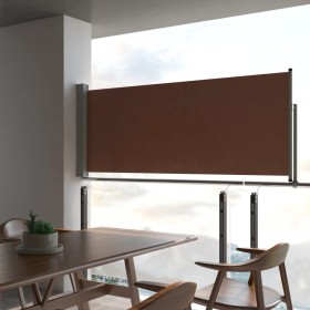Toldo lateral retráctil de jardín marrón 100x300 cm de vidaXL, Sombrillas - Ref: Foro24-48340, Precio: 61,90 €, Descuento: %