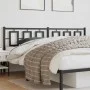 Black metal headboard 193 cm by vidaXL, Headboards and footboards - Ref: Foro24-374278, Price: 49,34 €, Discount: %