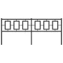 Black metal headboard 193 cm by vidaXL, Headboards and footboards - Ref: Foro24-374278, Price: 49,34 €, Discount: %