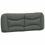 Bed frame with dark gray fabric headboard 140x190 cm by vidaXL, Beds and slatted bases - Ref: Foro24-3207766, Price: 222,77 €...