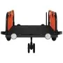 Fahrradanhänger aus Eisen und orangefarbenem Oxford-Stoff von vidaXL, Fahrradanhänger - Ref: Foro24-94180, Preis: 77,86 €, Ra...