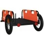 Fahrradanhänger aus Eisen und orangefarbenem Oxford-Stoff von vidaXL, Fahrradanhänger - Ref: Foro24-94180, Preis: 77,86 €, Ra...