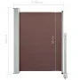 Toldo lateral retráctil de jardín marrón 100x300 cm de vidaXL, Sombrillas - Ref: Foro24-48340, Precio: 61,14 €, Descuento: %