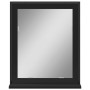 Espejo de baño con estante madera ingeniería negro 50x12x60 cm de vidaXL, Tocadores de baño - Ref: Foro24-842416, Precio: 48,...