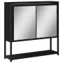 Armario con espejo de baño madera ingeniería negro 60x16x60 cm de vidaXL, Tocadores de baño - Ref: Foro24-842421, Precio: 56,...