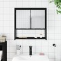Armario con espejo de baño madera ingeniería negro 60x16x60 cm by vidaXL, bathroom vanities - Ref: Foro24-842421, Price: 57,3...