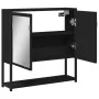 Armario con espejo de baño madera ingeniería negro 60x16x60 cm de vidaXL, Tocadores de baño - Ref: Foro24-842421, Precio: 56,...
