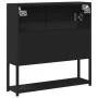 Armario con espejo de baño madera ingeniería negro 60x16x60 cm de vidaXL, Tocadores de baño - Ref: Foro24-842421, Precio: 56,...