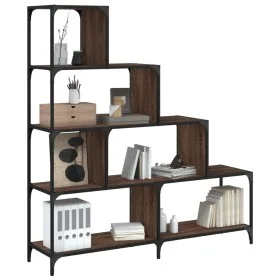 Bücherregal mit 4 Stufen aus braunem Eichenholz, 139x33,5x149 cm. von vidaXL, Bücherregale und Regale - Ref: Foro24-842480, P...