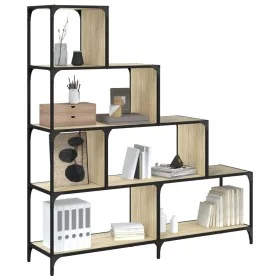 Librería con 4 peldaños madera roble Sonoma 139x33,5x149 cm by vidaXL, Bookcases and shelves - Ref: Foro24-842477, Price: 127...