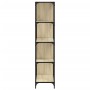 Librería con 4 peldaños madera roble Sonoma 139x33,5x149 cm