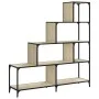 Librería con 4 peldaños madera roble Sonoma 139x33,5x149 cm de vidaXL, Librerías y estanterías - Ref: Foro24-842477, Precio: ...
