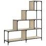Librería con 4 peldaños madera roble Sonoma 139x33,5x149 cm by vidaXL, Bookcases and shelves - Ref: Foro24-842477, Price: 129...