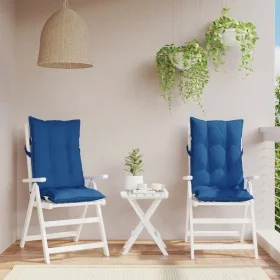 Hochlehner-Stuhlkissen, 2 Stück, Oxford-Stoff, Kleinblau. von vidaXL, Kissen für Stühle und Sofas - Ref: Foro24-377632, Preis...