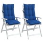 Cojines de silla respaldo alto 2 uds tela Oxford azul klein de vidaXL, Cojines para sillas y sofás - Ref: Foro24-377632, Prec...