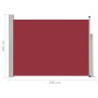 Rote einziehbare Seitenmarkise für den Garten, 100 x 500 cm von vidaXL, Sonnenschirme - Ref: Foro24-48385, Preis: 85,05 €, Ra...