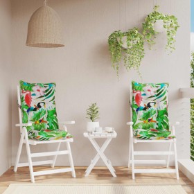 Stuhlkissen mit hoher Rückenlehne, 2 Stück, Oxford-Stoff, mehrfarbig. von vidaXL, Kissen für Stühle und Sofas - Ref: Foro24-3...