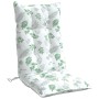 Hochlehner-Stuhlkissen, 6 Stück, aus bedrucktem Oxford-Stoff mit Blattmuster. von vidaXL, Kissen für Stühle und Sofas - Ref: ...