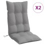 Cojines de silla con respaldo alto 2 uds tela Oxford gris de vidaXL, Cojines para sillas y sofás - Ref: Foro24-377605, Precio...
