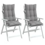Cojines de silla con respaldo alto 2 uds tela Oxford gris de vidaXL, Cojines para sillas y sofás - Ref: Foro24-377605, Precio...