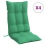 Cojines de silla con respaldo alto 4 uds tela Oxford verde by vidaXL, Cushions for chairs and sofas - Ref: Foro24-377618, Pri...