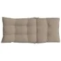 Cojines de silla con respaldo alto 2 uds tela Oxford gris taupe by vidaXL, Cushions for chairs and sofas - Ref: Foro24-377626...