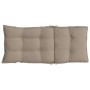 Stuhlkissen mit hoher Rückenlehne, 2 Stück, Oxford-Stoff in Grau-Taupe. von vidaXL, Kissen für Stühle und Sofas - Ref: Foro24...